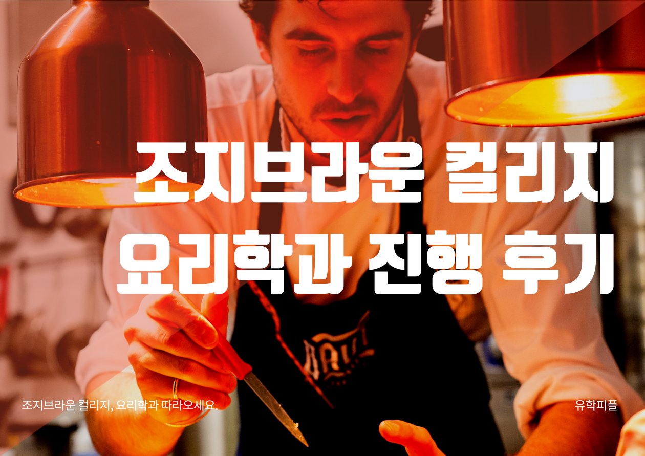 조지브라운,요리학과 진행 후기