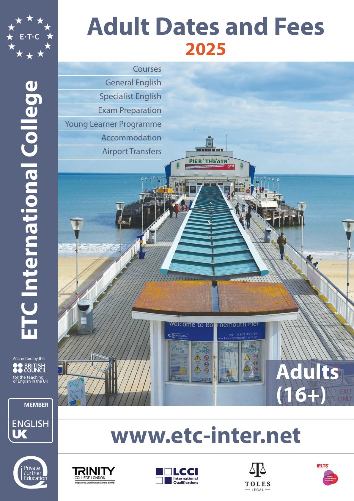 ETC 어학원 학비표