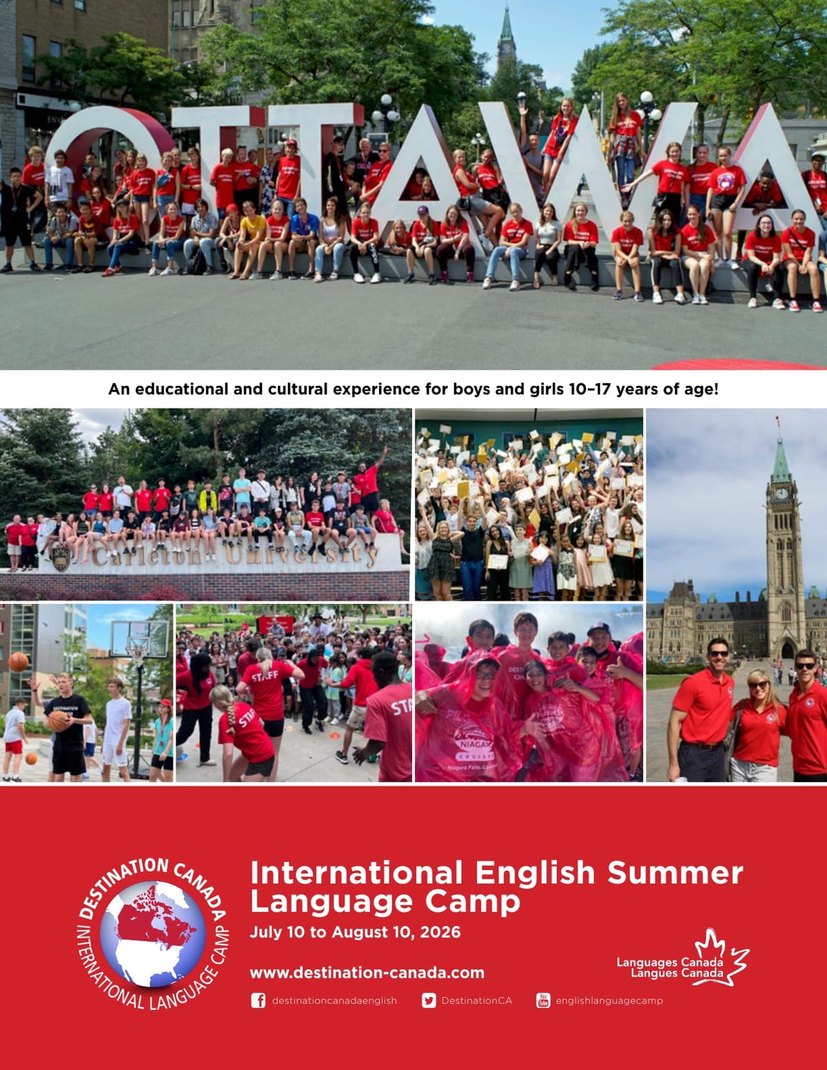 2026년 여름 캐나다 오타와 영어캠프 브러셔