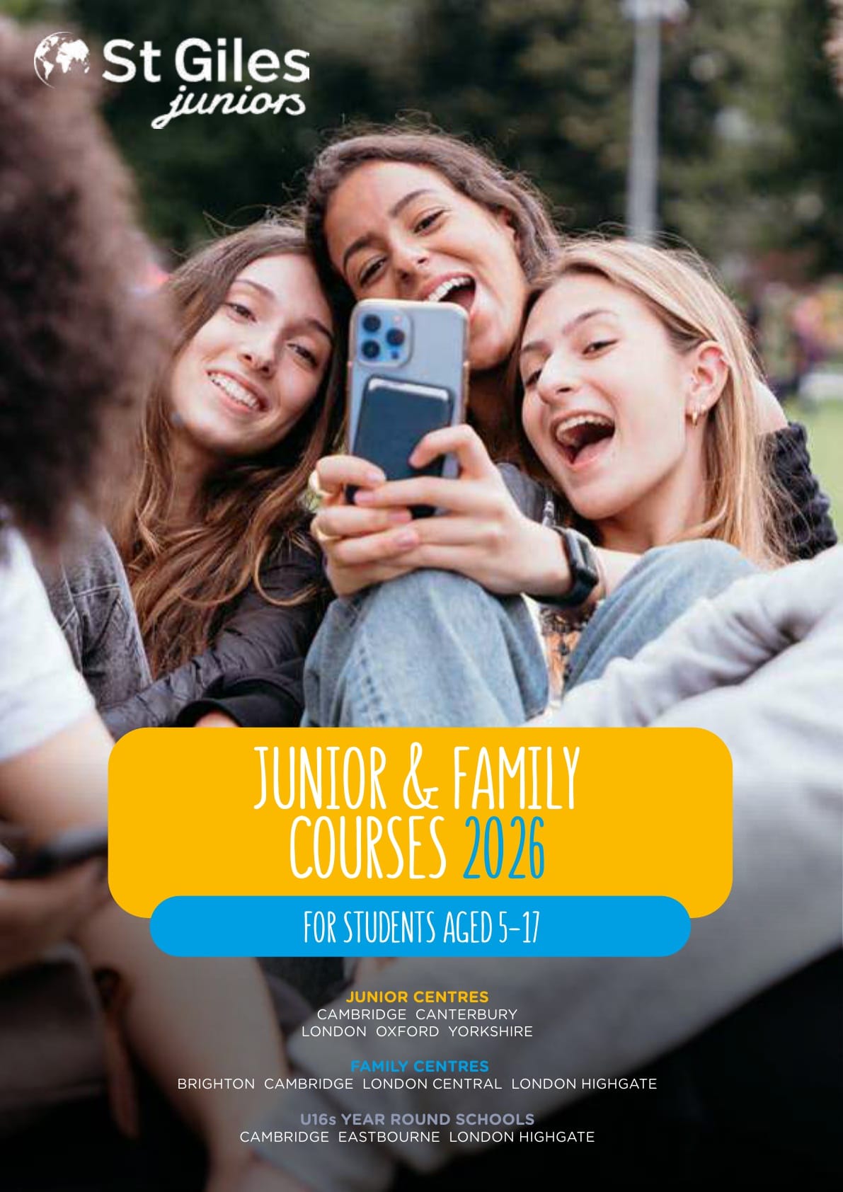 2026년 여름 영국 St. Giles Junior 영어 캠프 브로셔