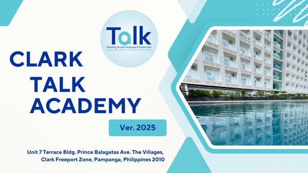2025년 토크 어학원 브러셔