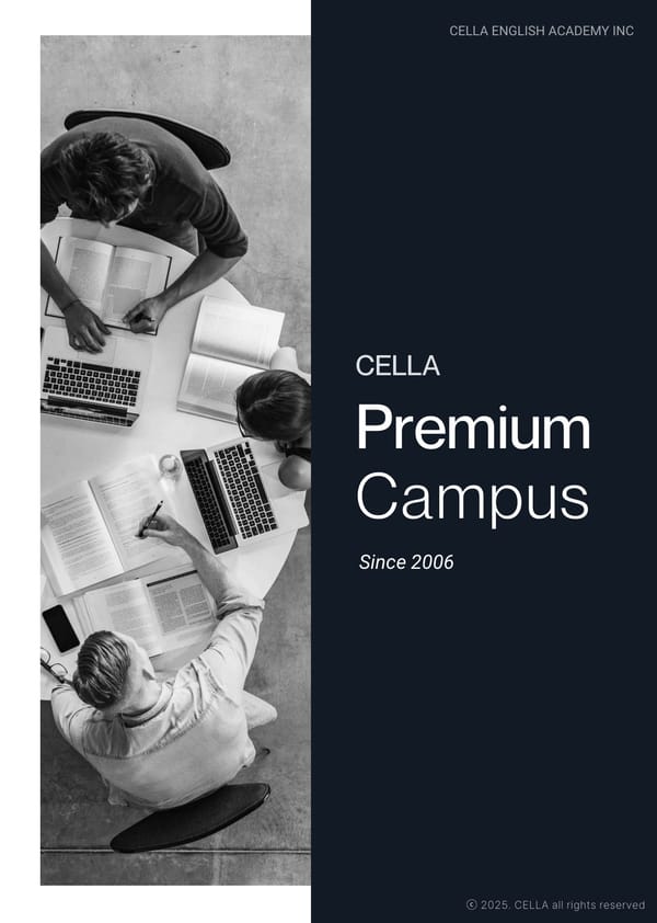 CELLA(셀라) 프리미엄 캠퍼스 브로셔
