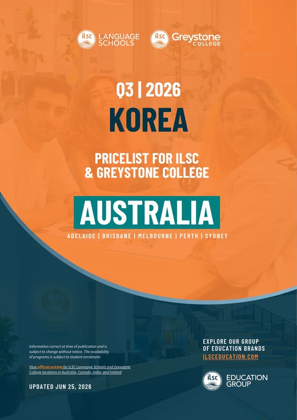 ILSC 호주 프로모션